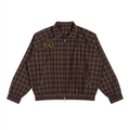 M.Lola "Cross and Crown" Unisex Plaid Full-Zip Track Jacket