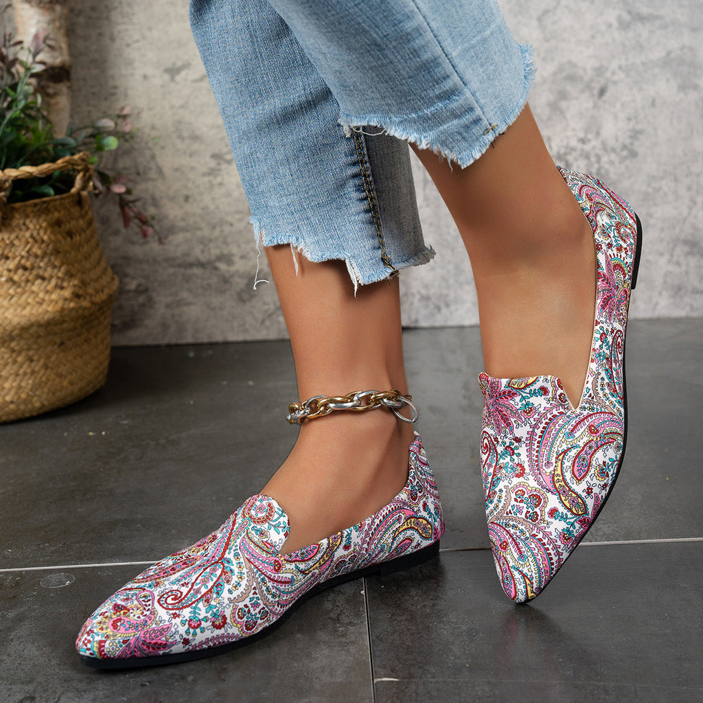 Women’s Flat Pointed-Toe Thin Shoes — Casual Everyday Flats