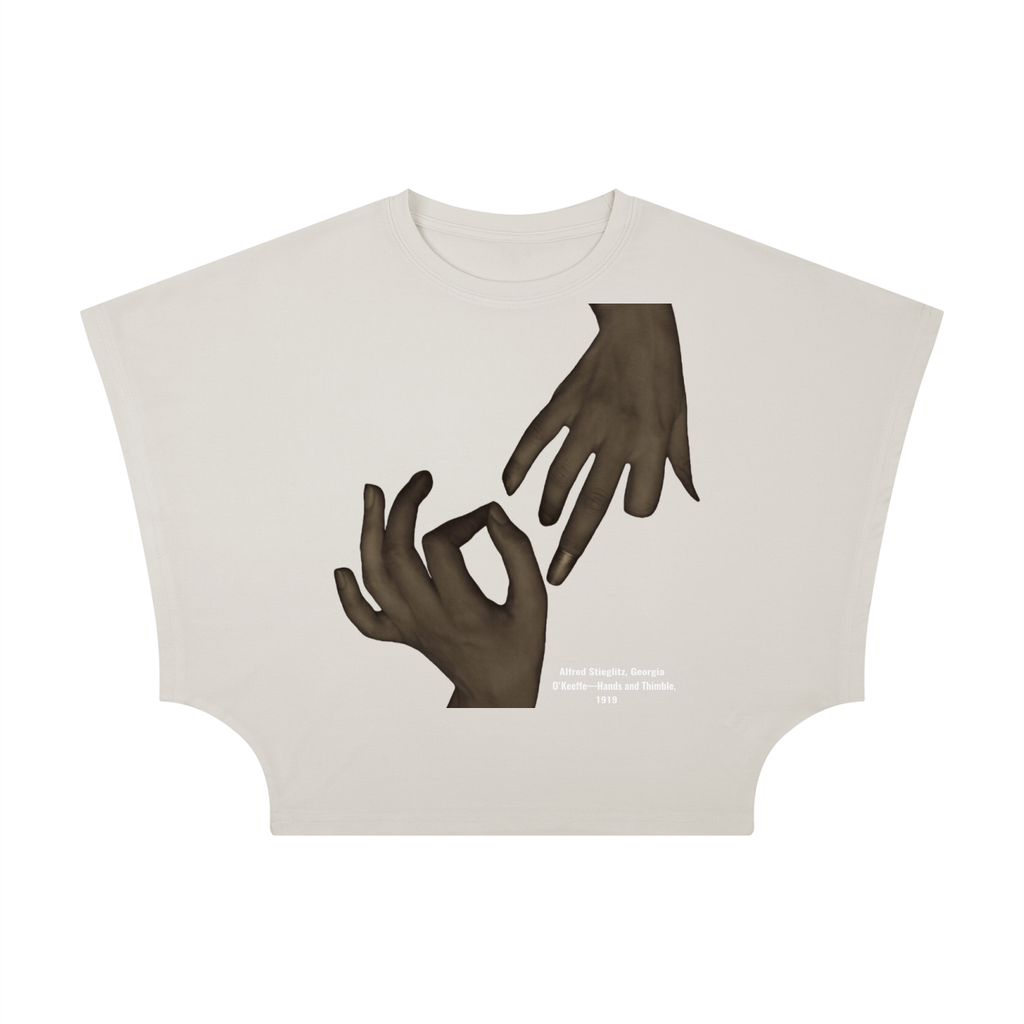 M.Lola “Hands” Women's Cropped Dolman T-Shirt