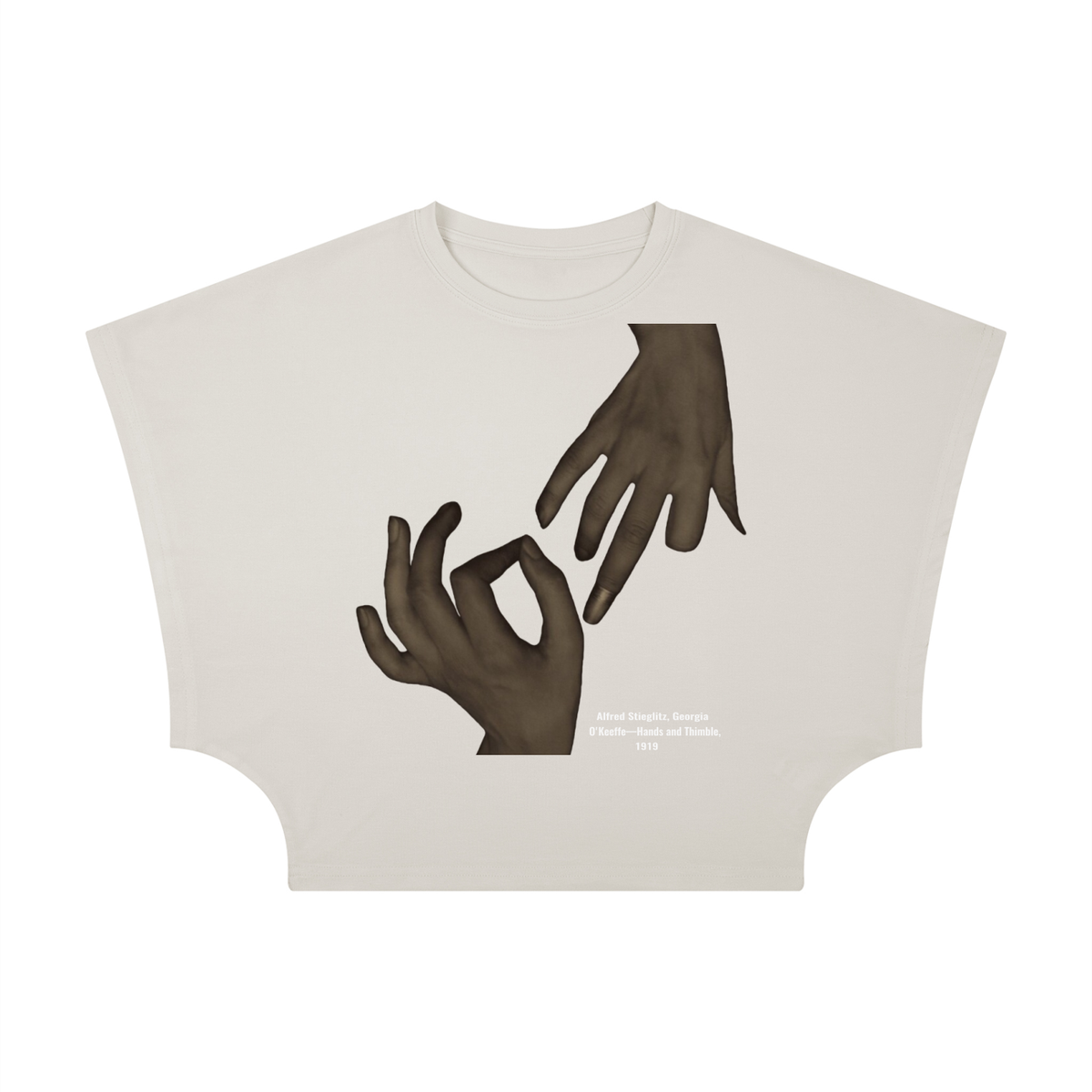 M.Lola “Hands” Women's Cropped Dolman T-Shirt