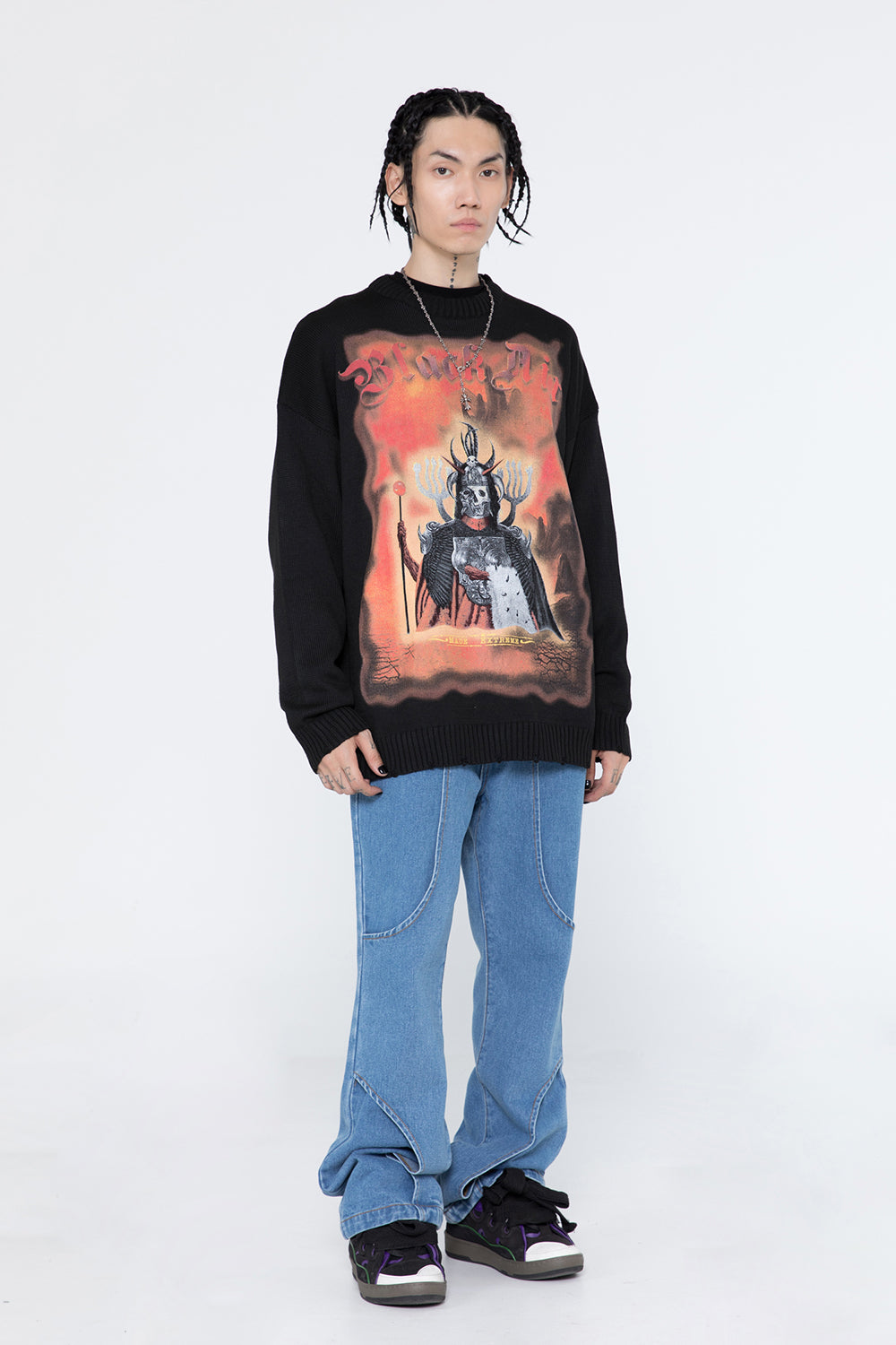Extreme Dark Demon Knit Sweater