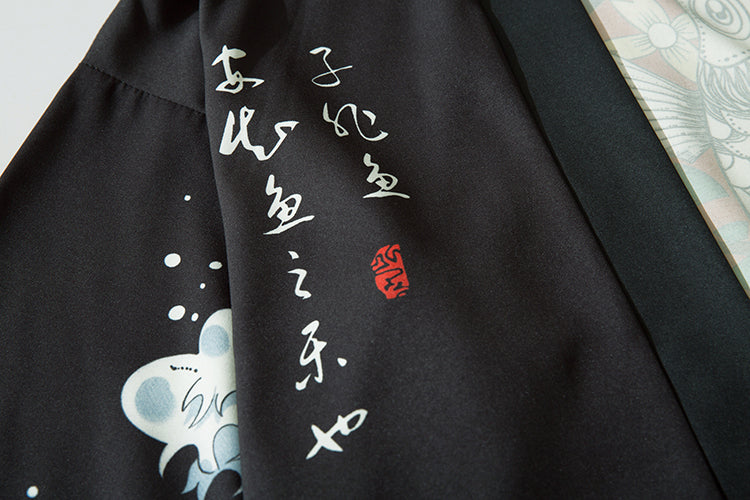 YC6327 Jumping Fish Kimono