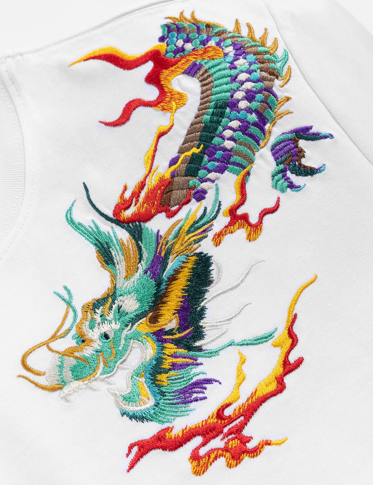 KH727 Flying Dragons Embroidery Tee