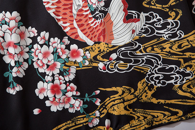 YC6007 Fish in Spring Kimono