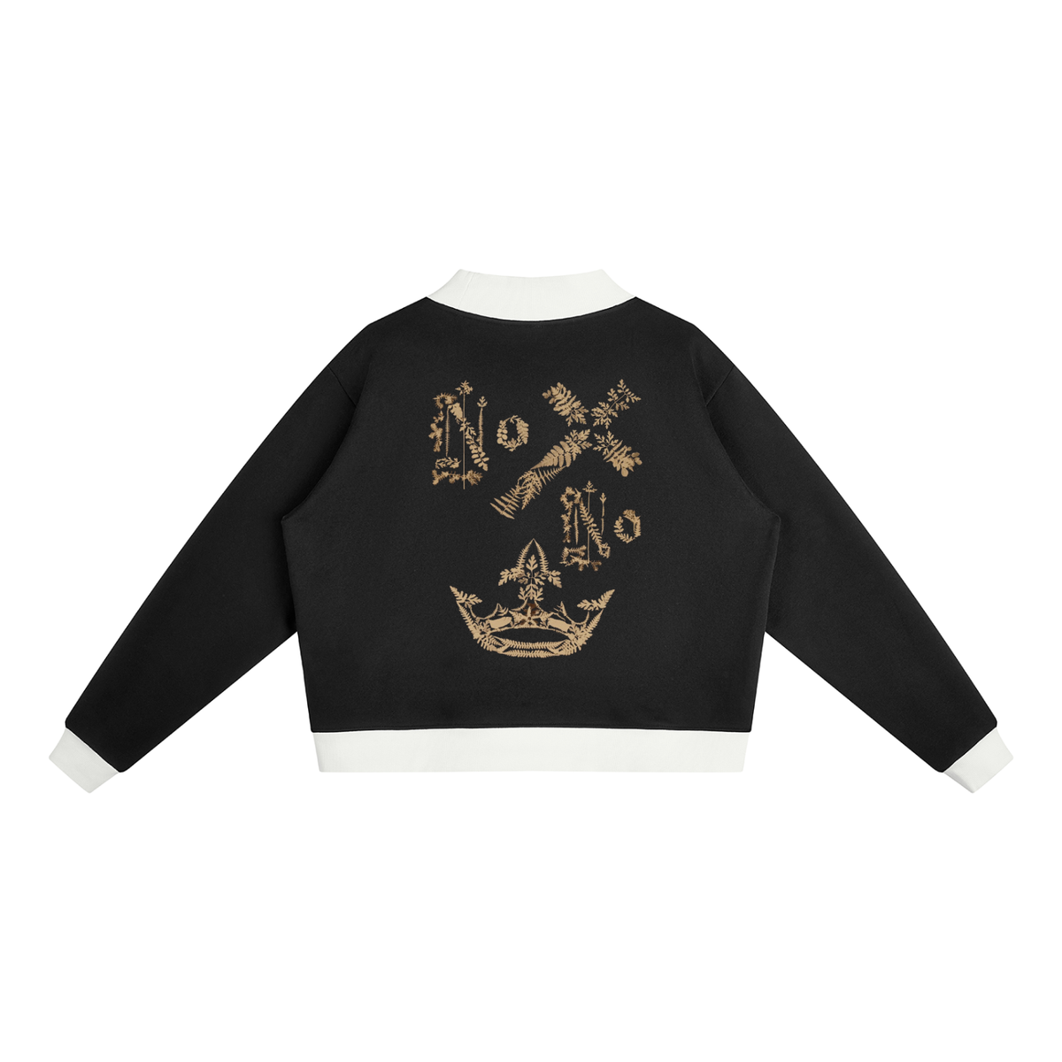 M.Lola "Cross & Crown"Women’s Mock Neck Crewneck Sweatshirt