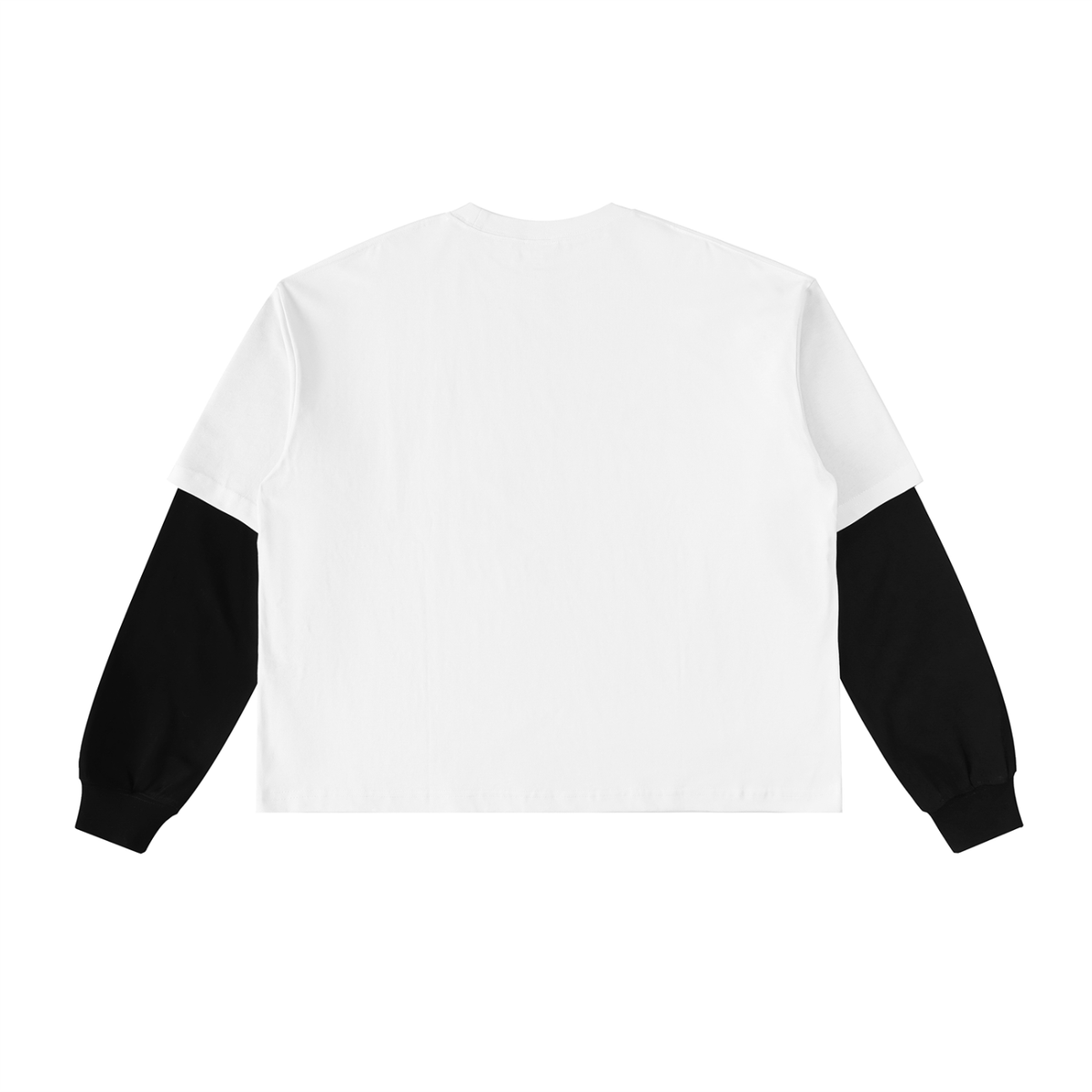 M.Lola “Colt” Layered Contrast Sleeve Cotton T-Shirt