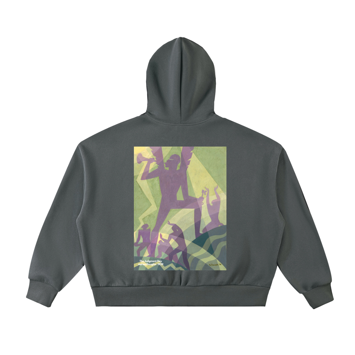 M.Lola “Judgment Day” Fleeced Full-Zip Boxy Hoodie