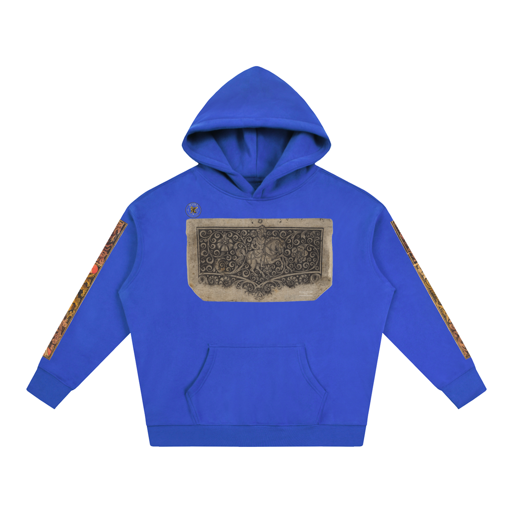 M.Lola “Dragon & Knight” Oversize Fleeced Hoodie