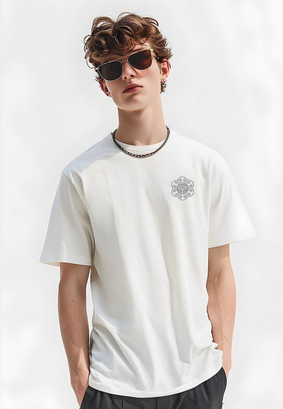 KH755 Raging Kirin Embroidery Tee