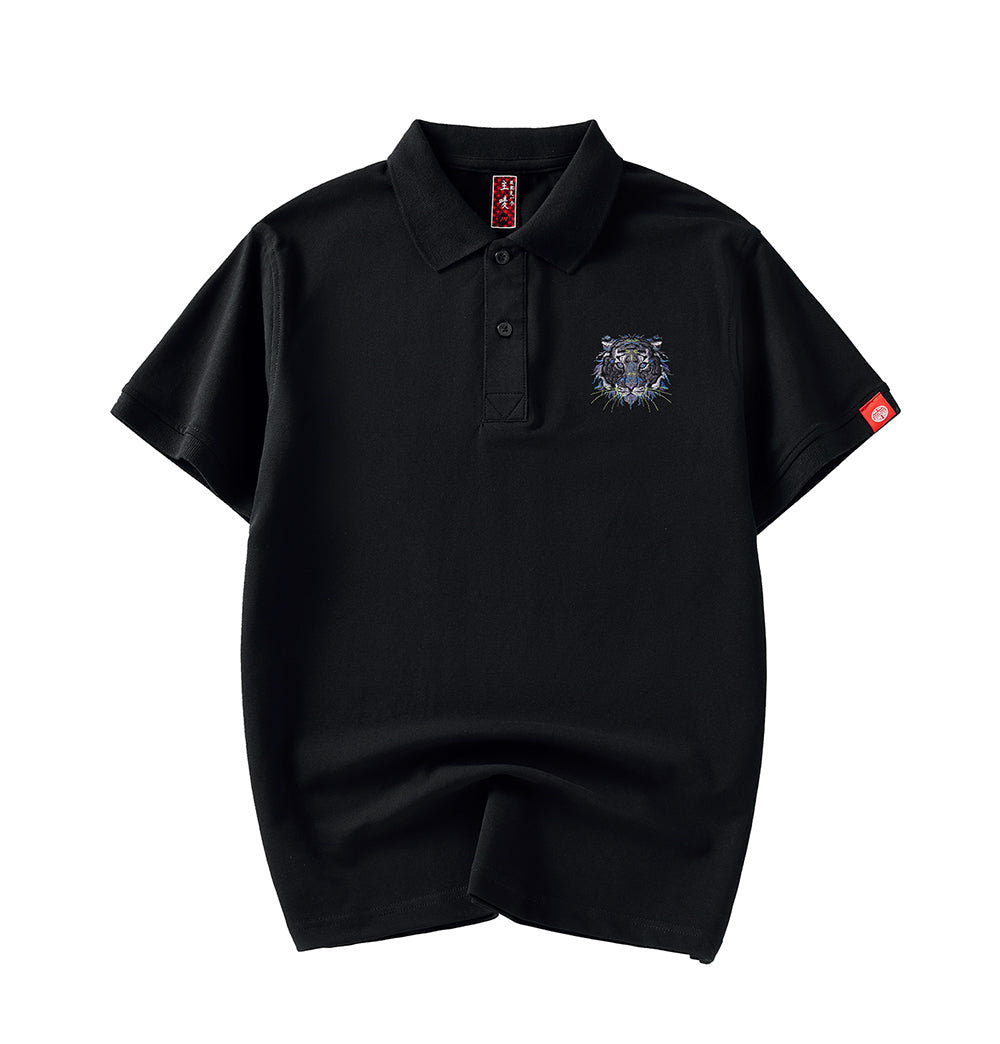 KH536 Tiger Embroidery Polo