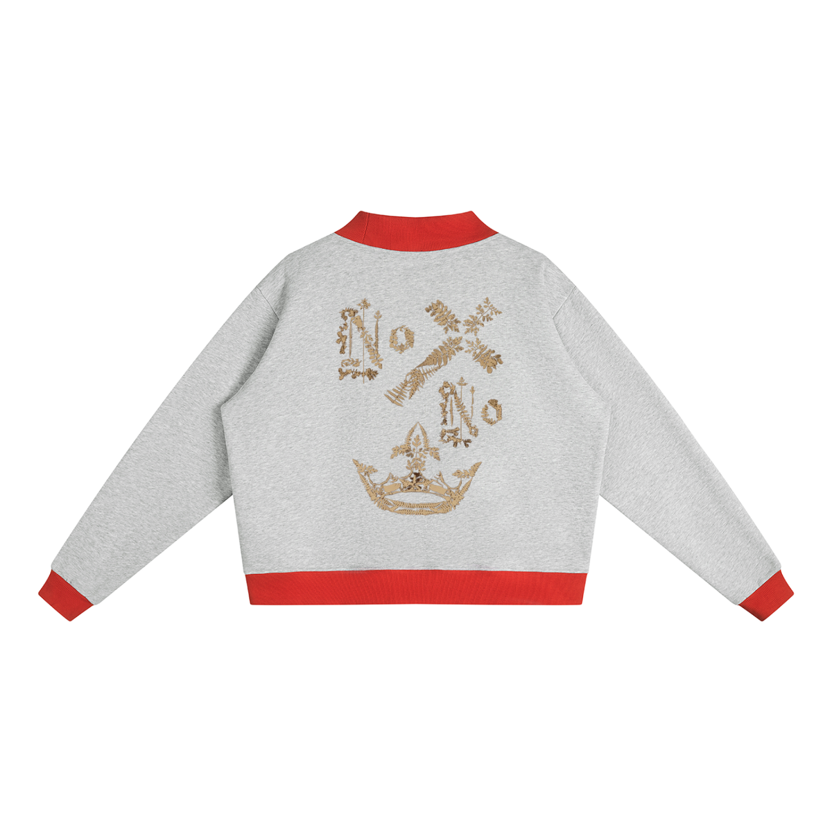 M.Lola "Cross & Crown"Women’s Mock Neck Crewneck Sweatshirt