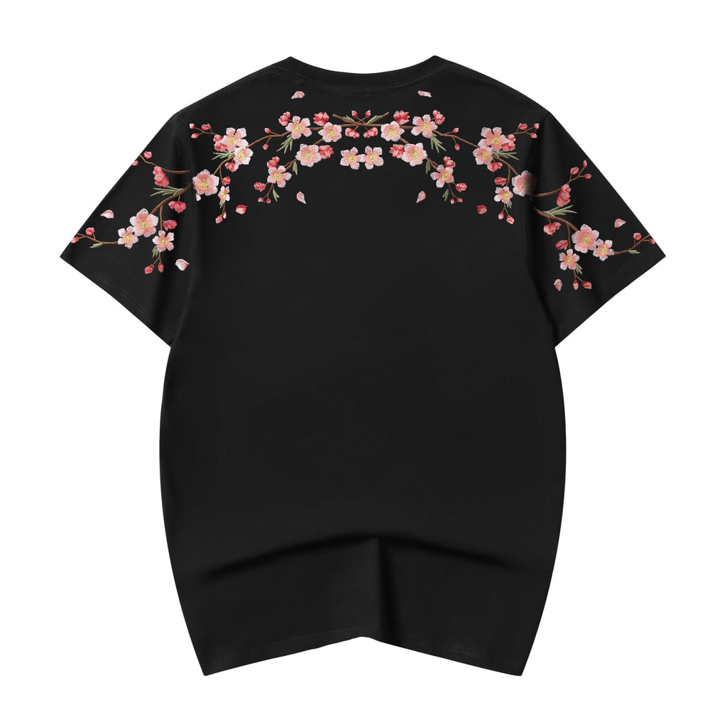 ET516 Sakura Flowers Embroidered Tee