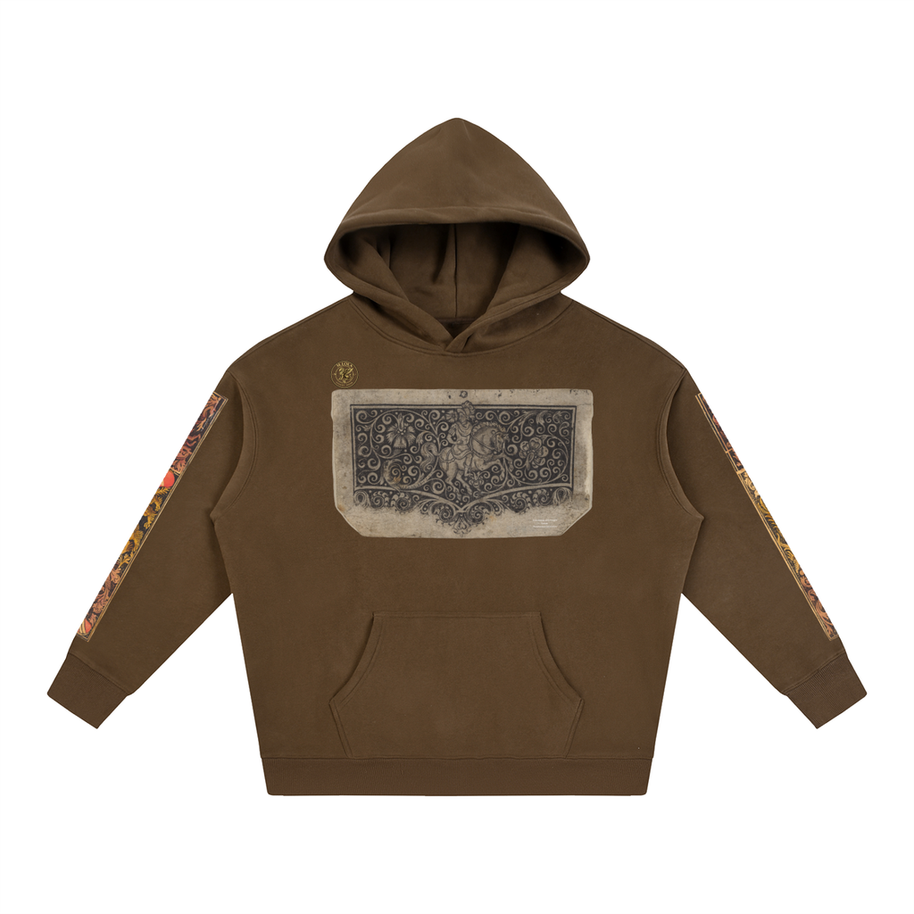 M.Lola “Dragon & Knight” Oversize Fleeced Hoodie