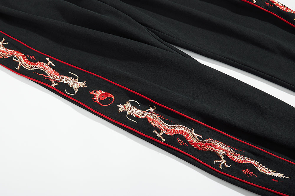 KH7061 Dragon Embroidery Joggers
