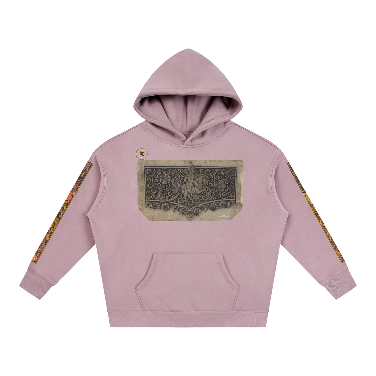 M.Lola “Dragon & Knight” Oversize Fleeced Hoodie