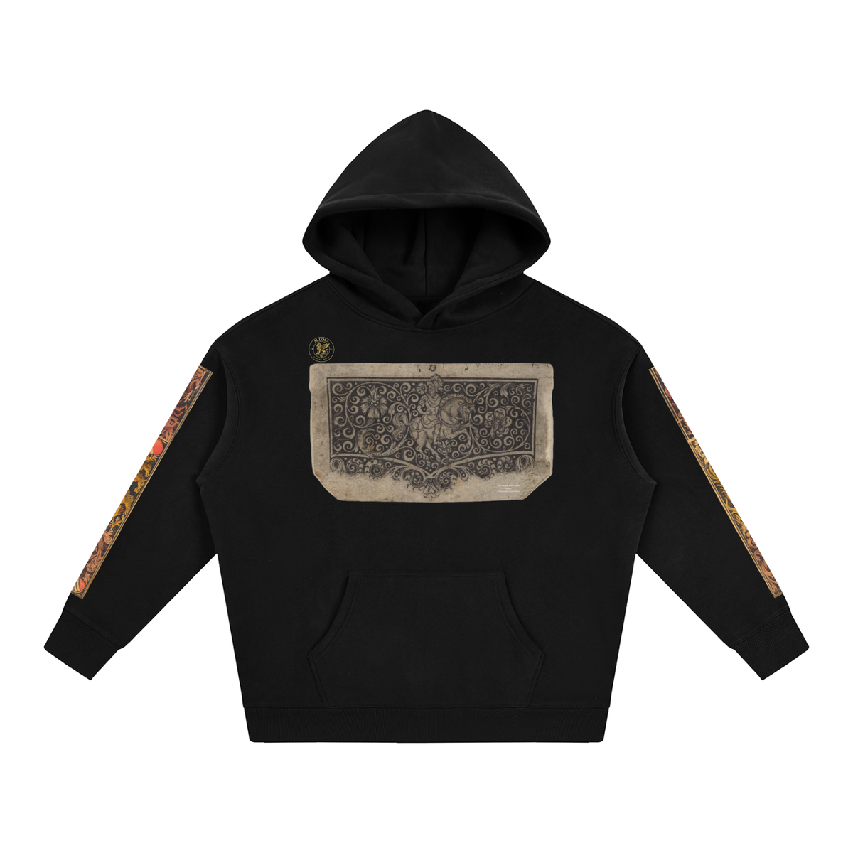 M.Lola “Dragon & Knight” Oversize Fleeced Hoodie