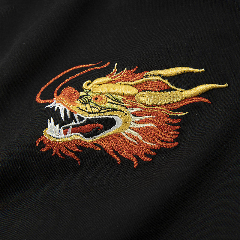 KH866 Golden Dragon Embroidery Tee