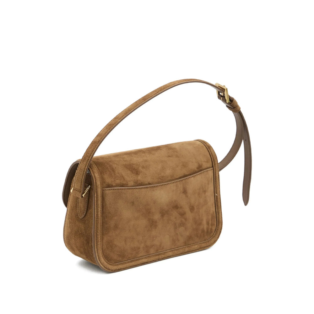Saint Laurent Brown Shoulder Bags Women