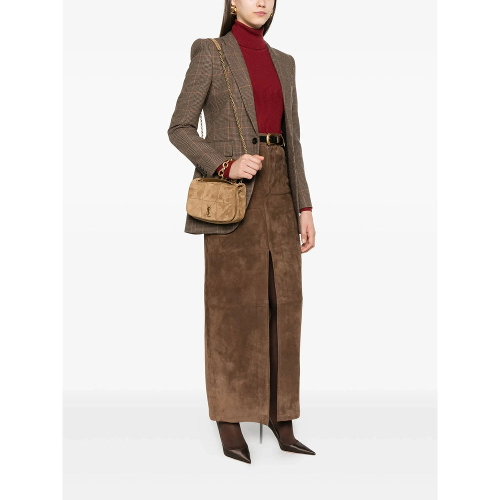 Saint Laurent Brown Shoulder Bags Women