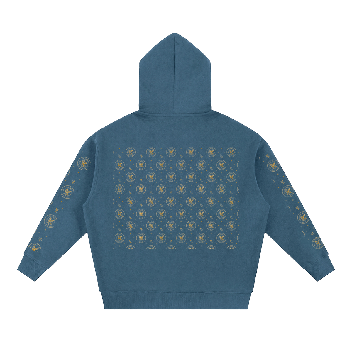 M.Lola "Cross and Crown" Essential Oversized Fleece Boxy Hoodie