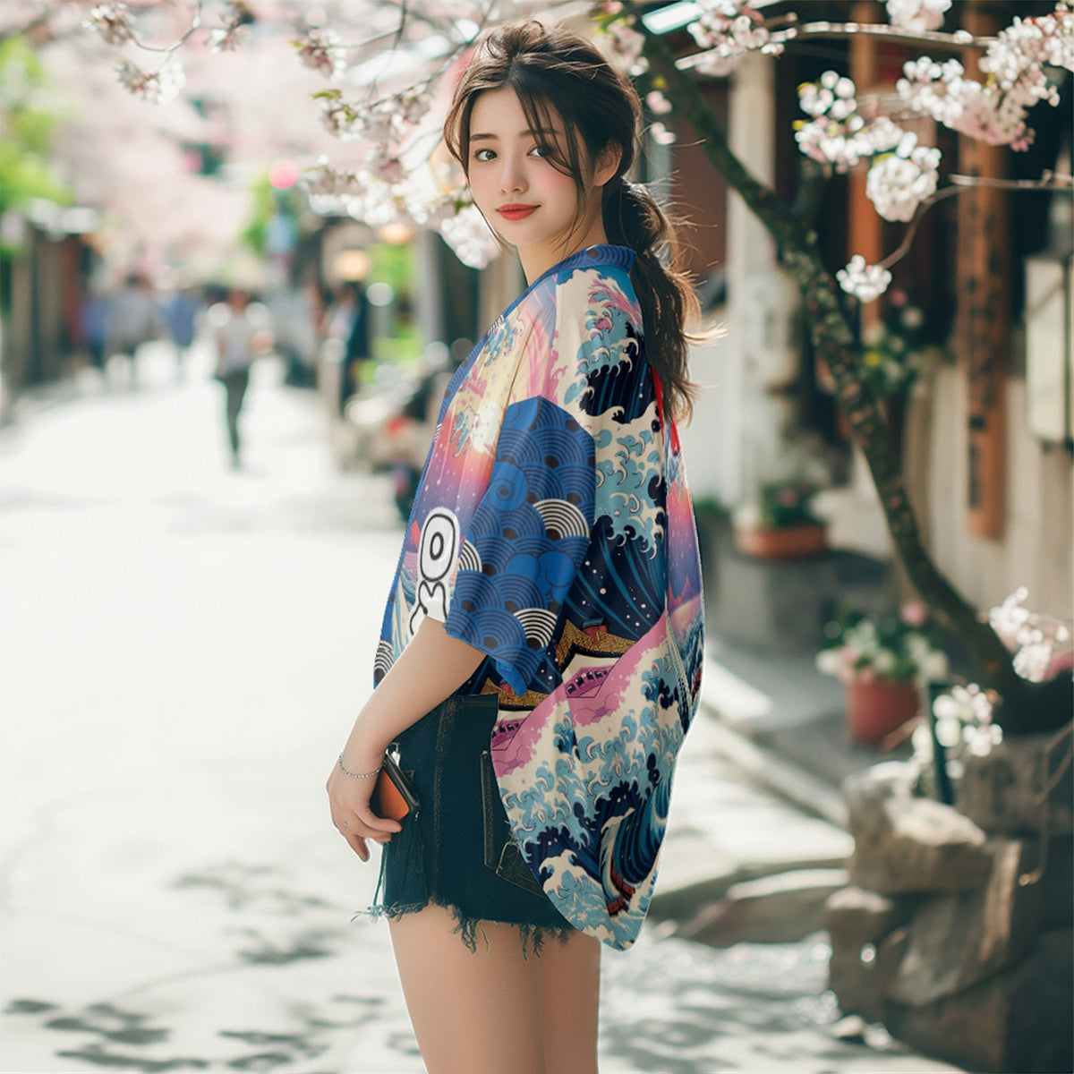K24 Blue Waves Kimono