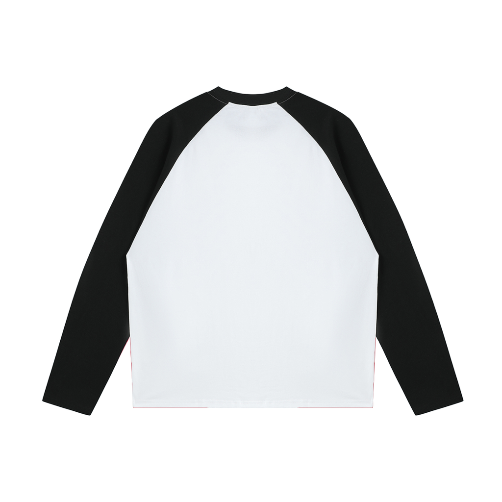 M.Lola “Window” Color-Blocked Raglan Long-Sleeve T-Shirt