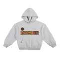 M.Lola “Dragon” Contrast-Stitched Boxy Fleece Hoodie