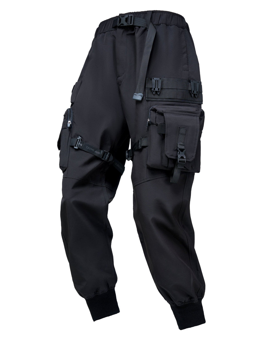 IBP440 Matte Black Paratrooper Joggers
