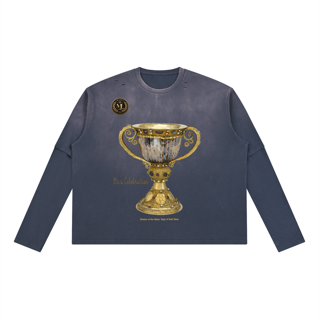 Unisex Vintage Wash Layered T-Shirt