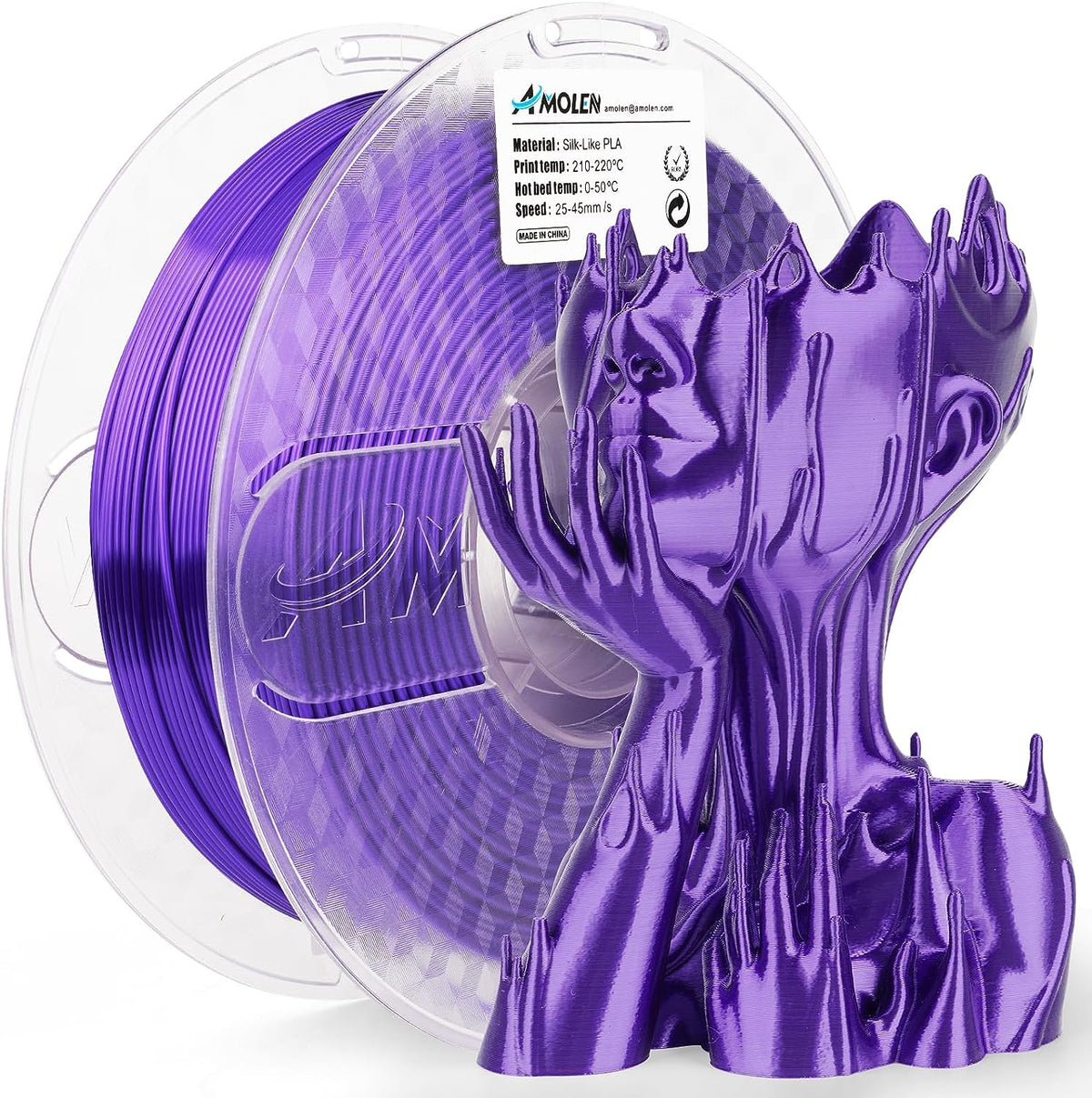 PLA Silk Basic 1.75mm, 1KG/2.2LB