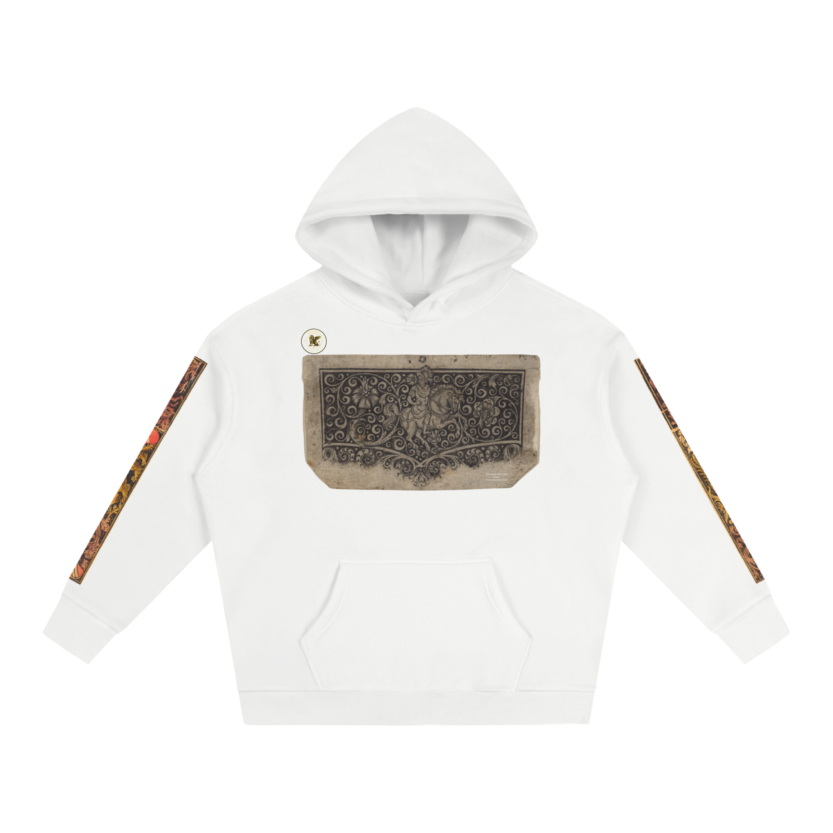 M.Lola “Dragon & Knight” Oversize Fleeced Hoodie