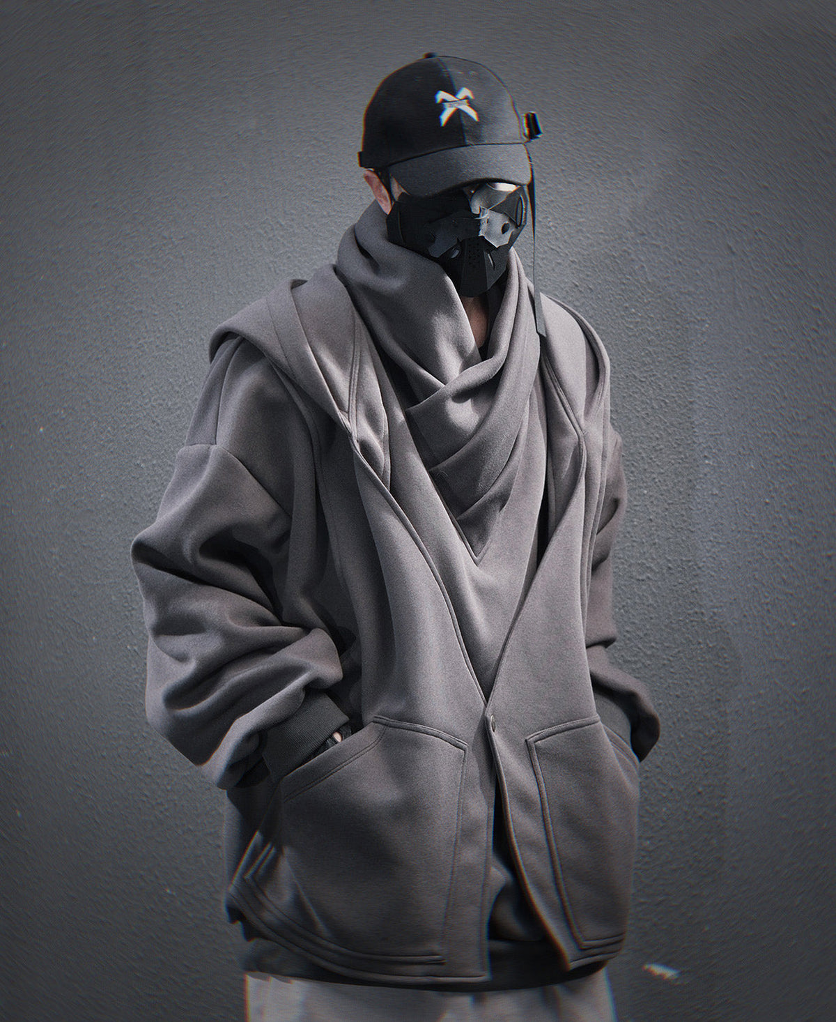 HiH57 Grey Assassin Hoodie