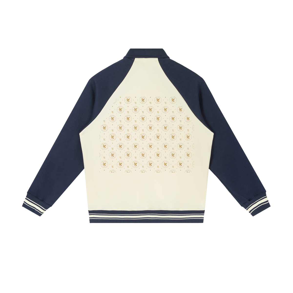 M.Lola Signature Contrast Raglan Sleeve Baseball Jacket