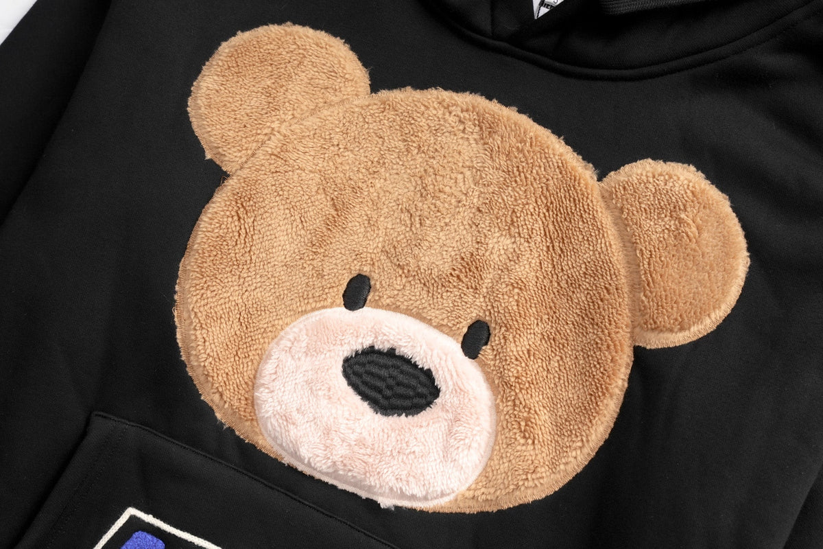 EXT369 Furry Teddy Hoodie