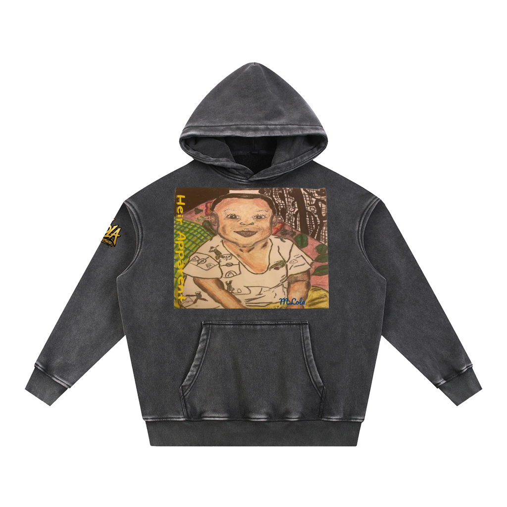 M.Lola "Heir" Snow Wash Fleece Oversize Hoodie