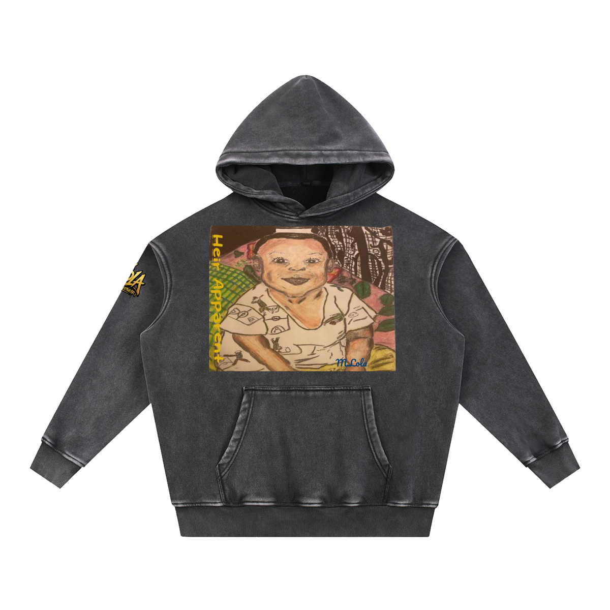 M.Lola "Heir" Snow Wash Fleece Oversize Hoodie