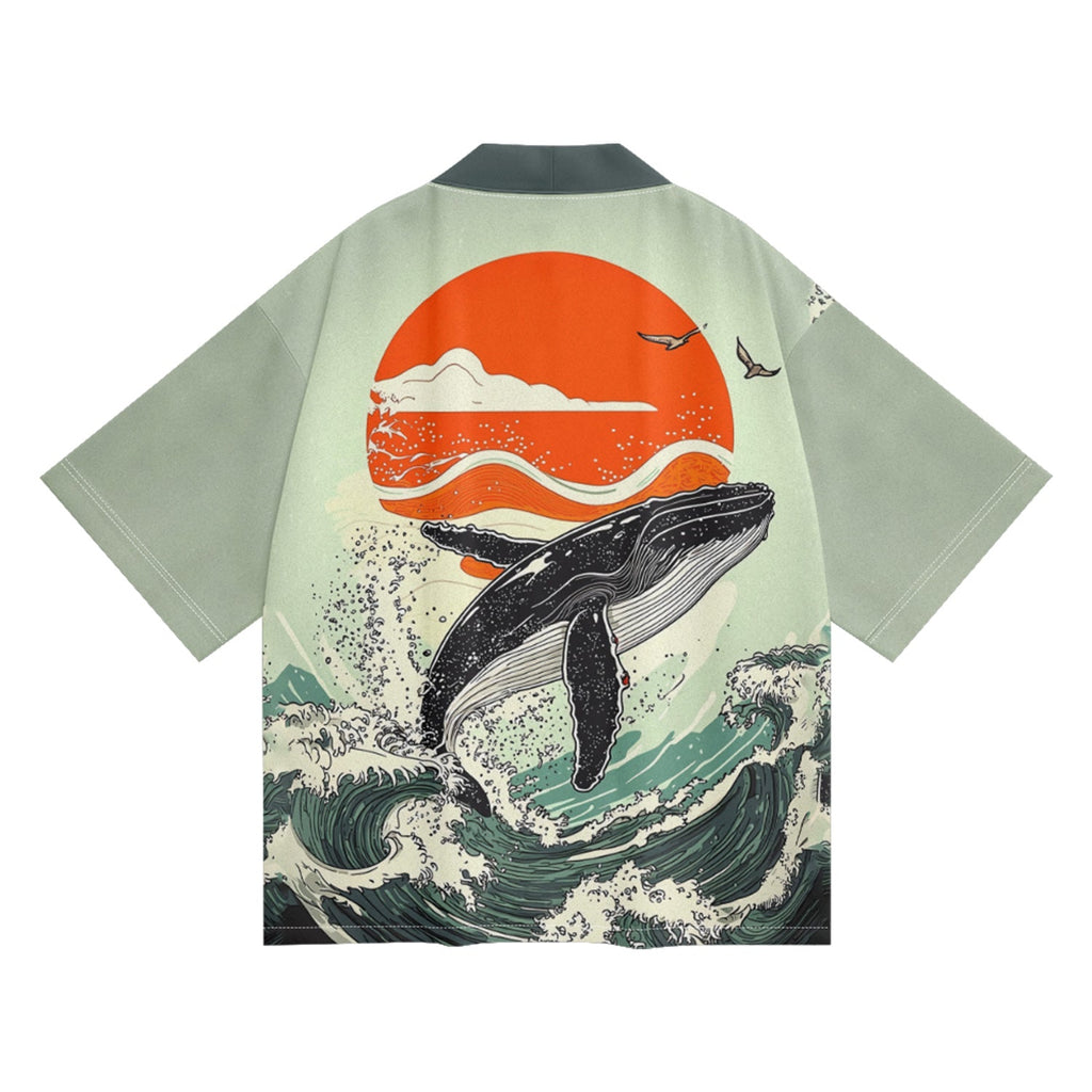 K23 Green Whale Kimono