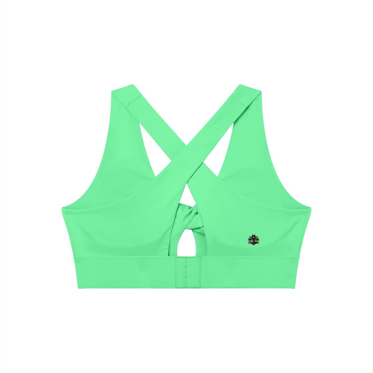 Loki & Ivy Women's Twist Front V-Neck Sports Bra