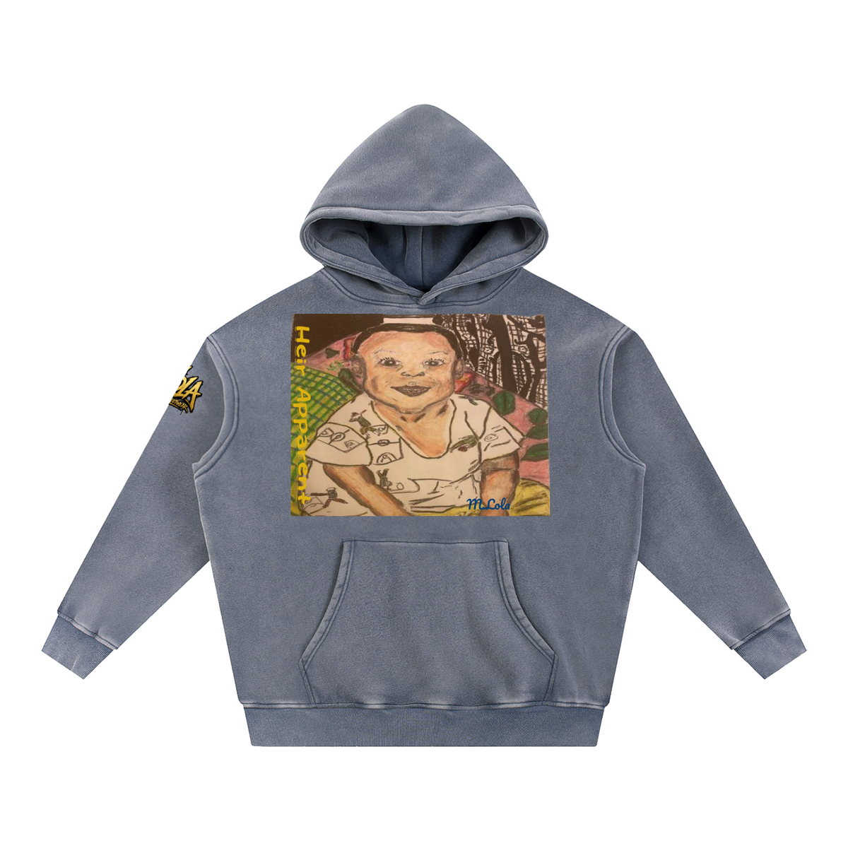 M.Lola "Heir" Snow Wash Fleece Oversize Hoodie