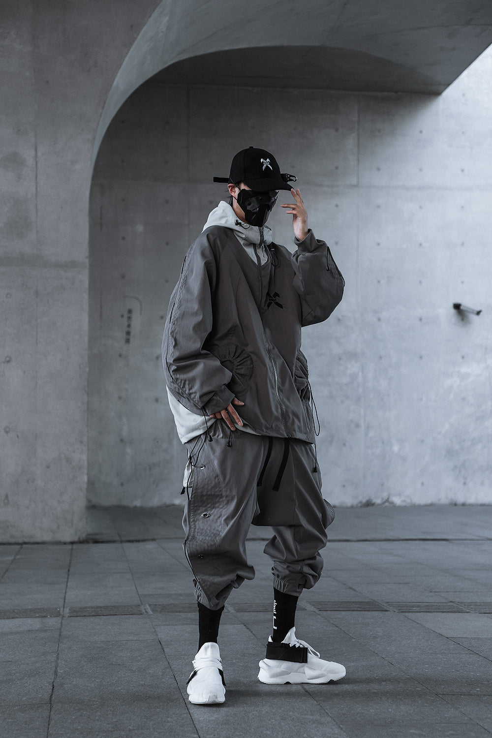 HiJ14 Grey Industrial Climber Jacket
