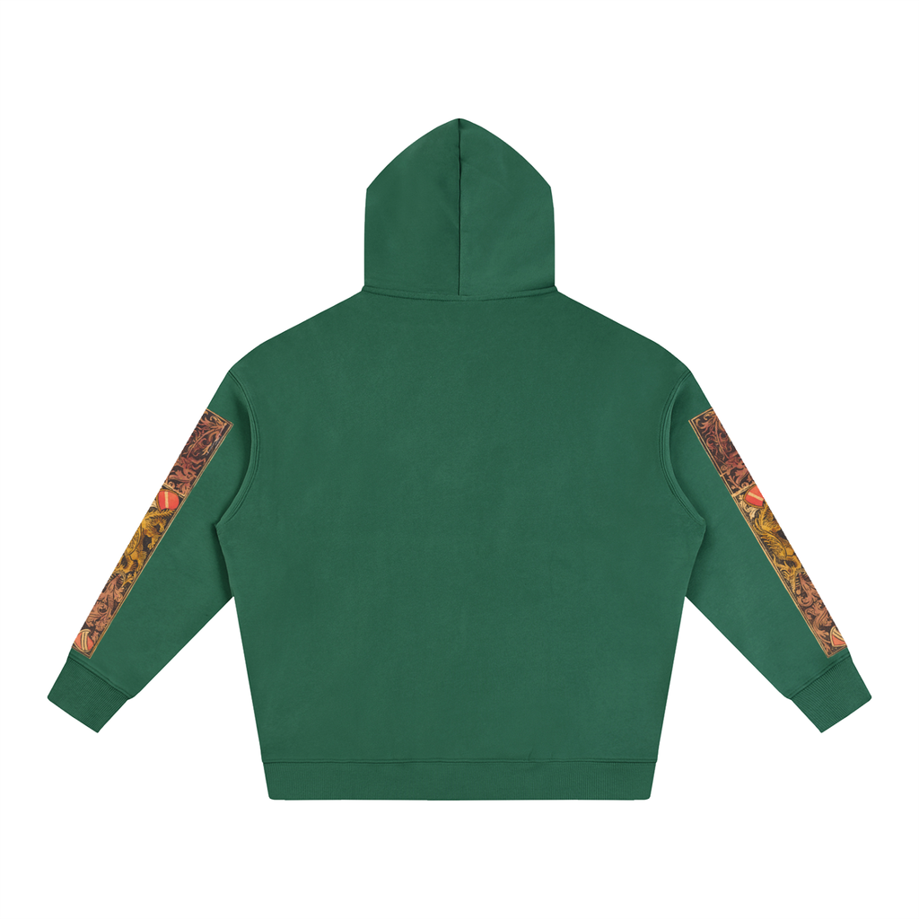 M.Lola “Dragon & Knight” Oversize Fleeced Hoodie