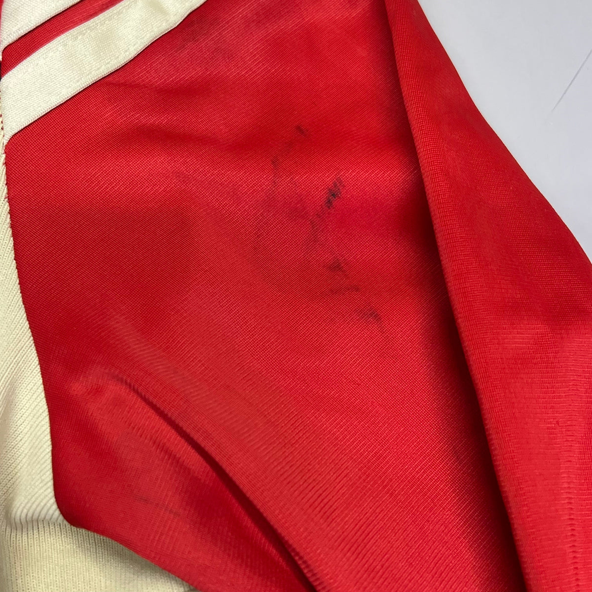 SERGIO TACCHINI Sportswear Track Suit Zip Up Jacket US Sz 40 Red/Cream (Used)