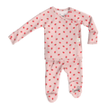 Footie - Strawberry Pattern