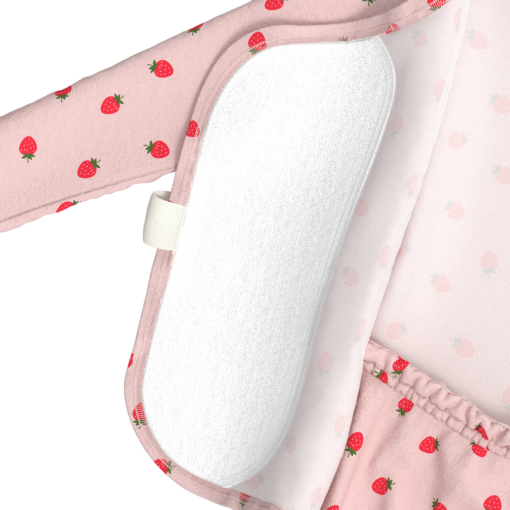Footie - Strawberry Pattern
