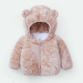 Shiny Toddler Baby Warm Hooded Coat Winter Outerwear Infant Clothes Cute Jacket Baby Clothes For Girls