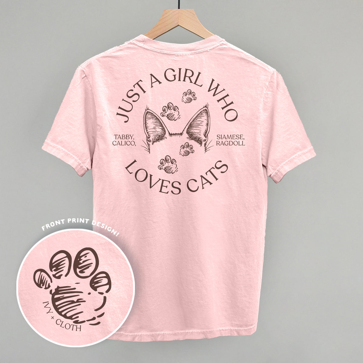Just A Girl Who Loves Cats (Back Print)