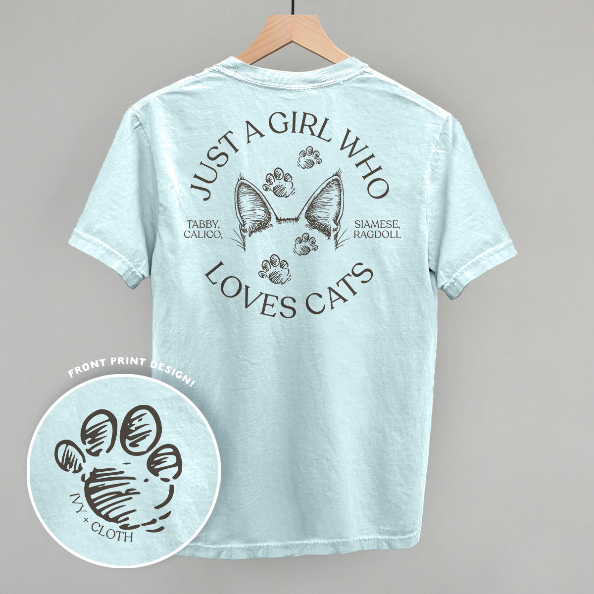 Just A Girl Who Loves Cats (Back Print)
