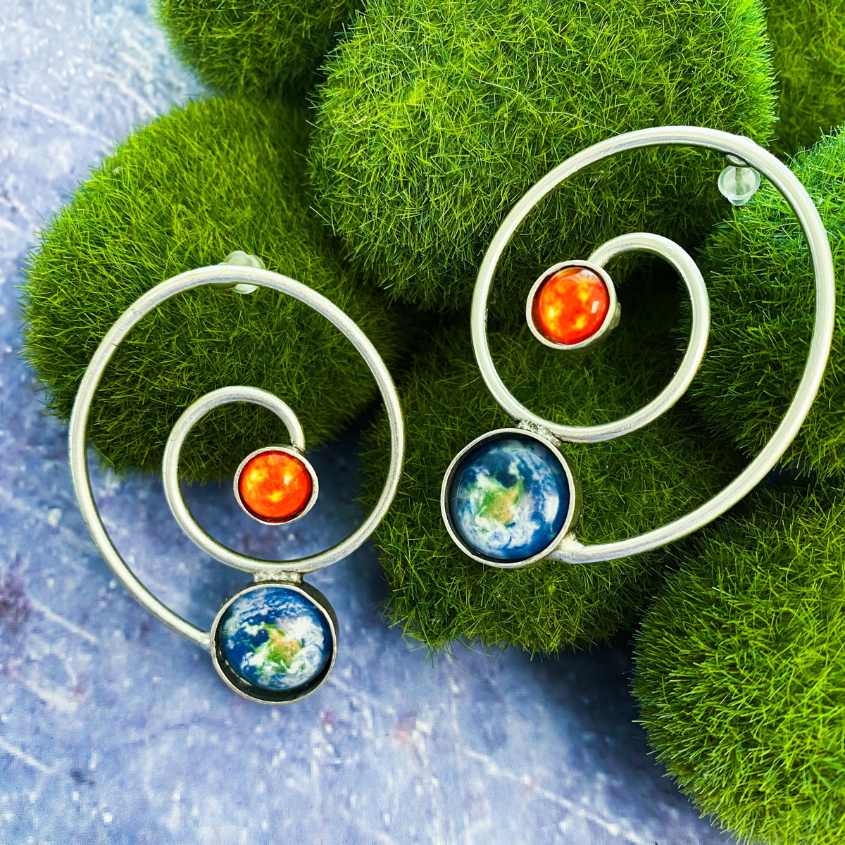 Earth's Orbit Earrings