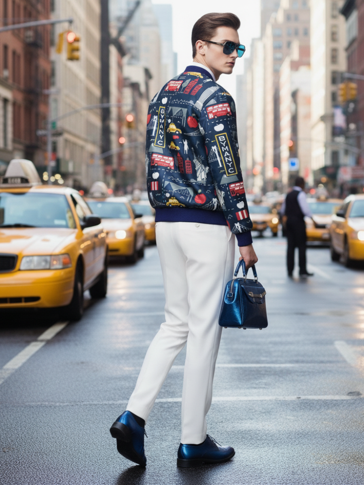 Men's HARLEM Bomber Jacket BYMANYC ® New York