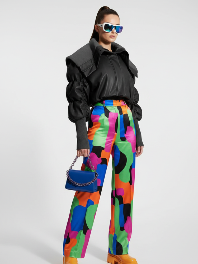 Motorcycle Leather Puff Sleeve Jacket MEATPACKING BYMANYC ® New York